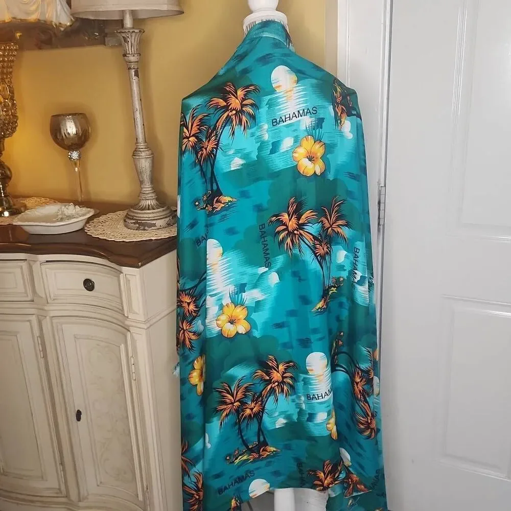 Shoreline Bahamas tropical beach swimsuit wrap
